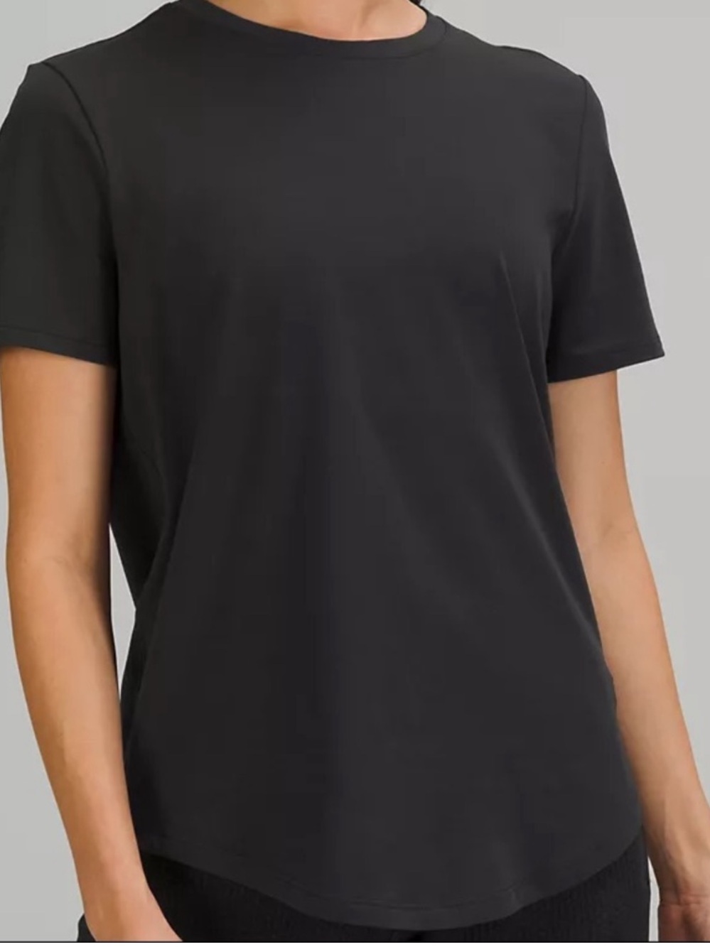Like New Pristine Lululemon Black Love Crew Short Sleeve T-Shirt Size 8